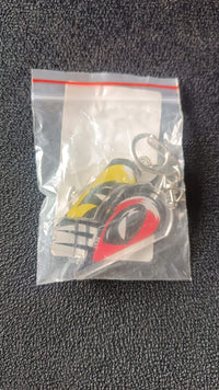 Stylish acrylic 2-in-1 breakable keychain pair for best friends