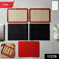 Non-stick silicone baking mats perfect for cookies and pastries
