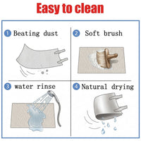 Stylish printed floor mats enhancing home decor
