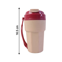 Water bottle placed on gym equipment for hydration