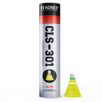 Konex badminton shuttlecock set in reusable tube packaging