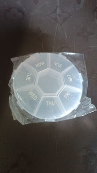 Compact side view of weekly pill organizer ideal for travel and daily use