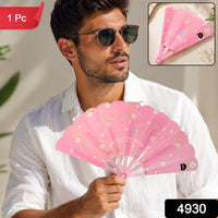 Foldable Hand Fan for Men Lightweight Pocket Size Portable Cooling (1 Pc)