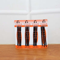 Various black hair bobby pins for everyday hairstyling