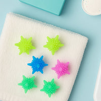 Eco-friendly reusable washing machine balls for fabric softening and care