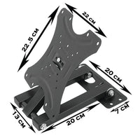 LED TV securely mounted on a sturdy wall bracket