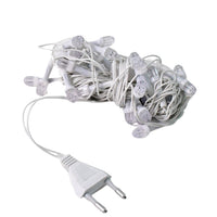 Net style multi-color LED fairy lights creating glowing effect