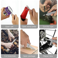 Mini folding pocket tool set made of stainless steel for durability