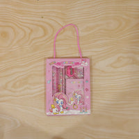 Unicorn theme school stationery set