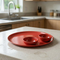 Kitchen serving plates and bowls for casual dining
