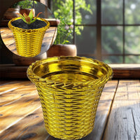 Lightweight plastic Valencia flower pot suitable for indoor use