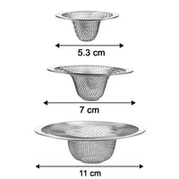 Stainless steel mesh drain filter showing detailed fine mesh strainer