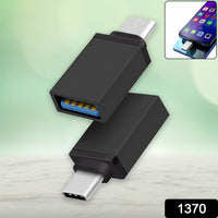 Type-C OTG adapter displayed in its retail packaging.