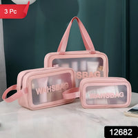Close-up of the waterproof material and sturdy zipper on a BeautyBare travel makeup bag.