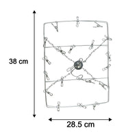 Space saving multi peg hanger for balcony and indoor drying