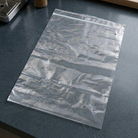 Resealable transparent zip lock bag ideal for food storage