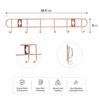 Size guide for wall hook rack